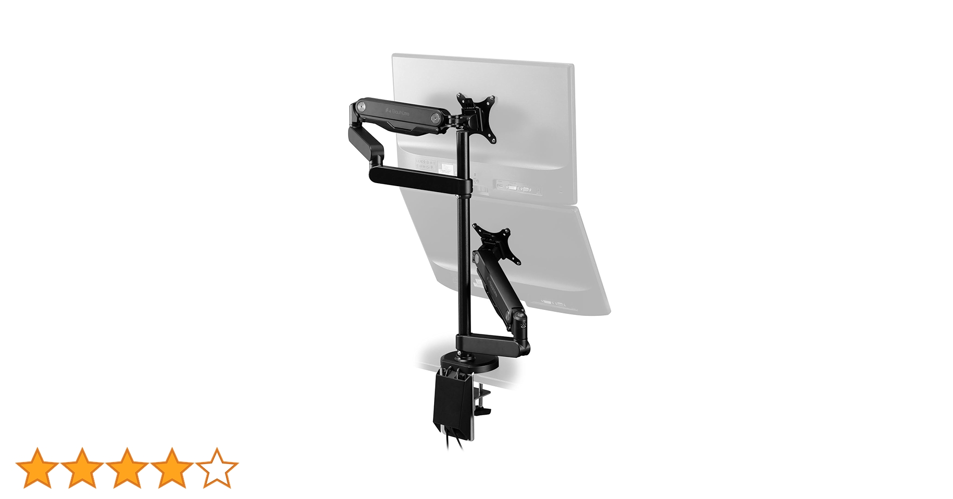 Bauhutte ロングモニターアームGS デュアル BMA-2GS-BK Amazon.co.jp: Bauhutte (バウヒュッテ) ロング モニターアーム GS